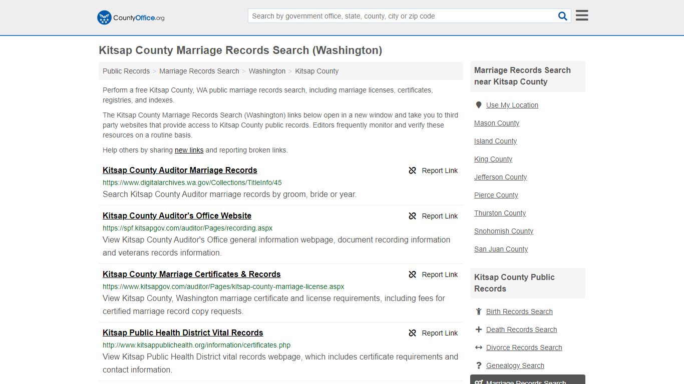 Marriage Records Search - Kitsap County, WA (Marriage ...