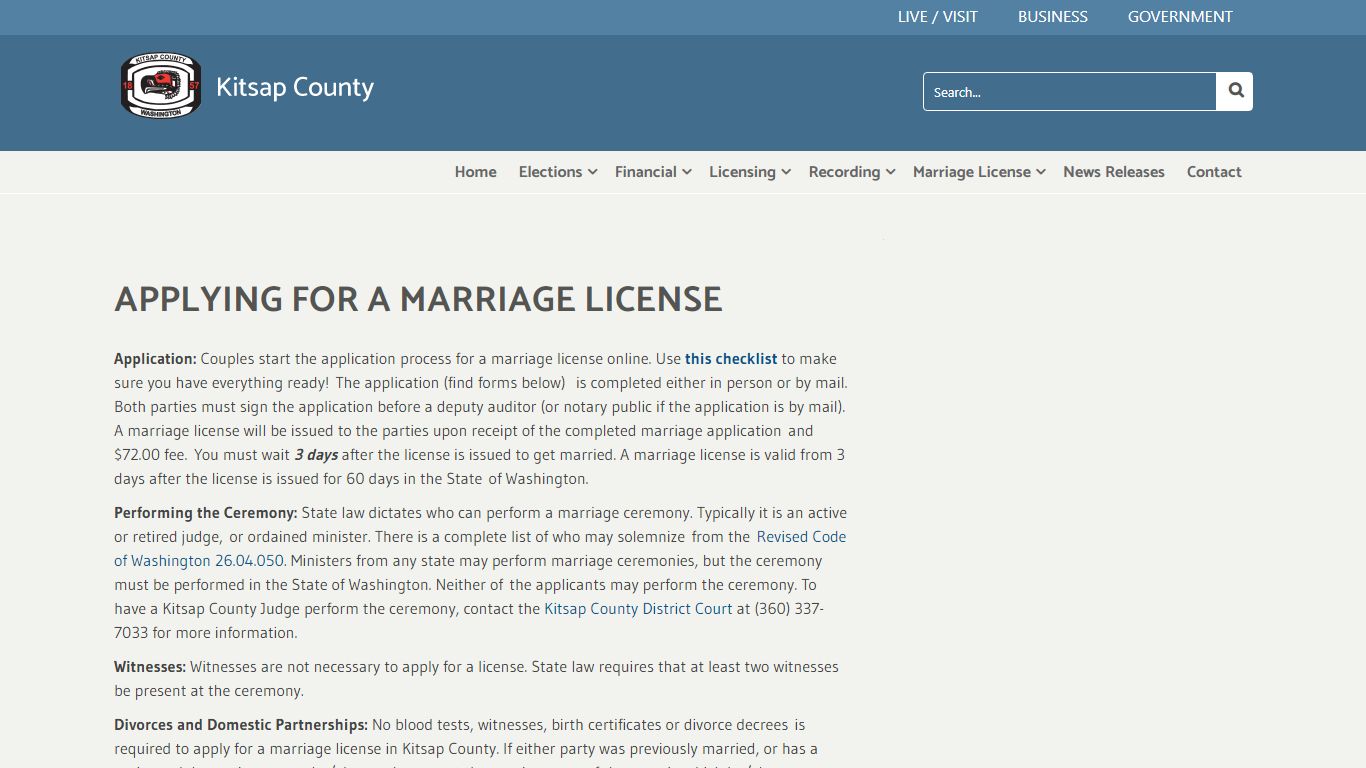 Kitsap County Marriage